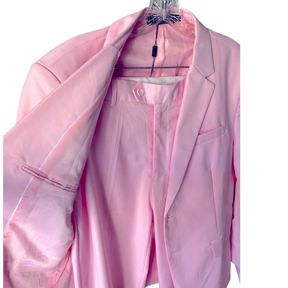 NWT Ween Charm 2-Piece Suit Jacket and Pants Set Medium Light Pink - Picture 8 of 13